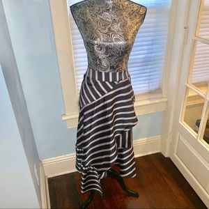 New satin midi skirt